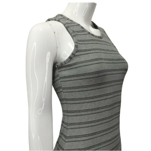 Marine Layer Lexi Rib Daytime Midi Dress in Black & White Stripe Size Sm… - Picture 3 of 16